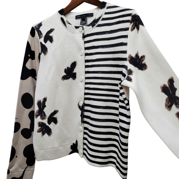 Marc By Marc Jacobs Patchwork Cardigan Women's Size Large NWOT $520 - Picture 5 of 10